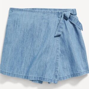 Old Navy - Chambray Wrap-Front Skort for Girls
